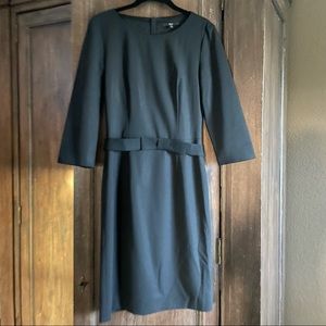 Hugo Boss Suit Dress Three-Quarter Sleeve Bow Tie Belt